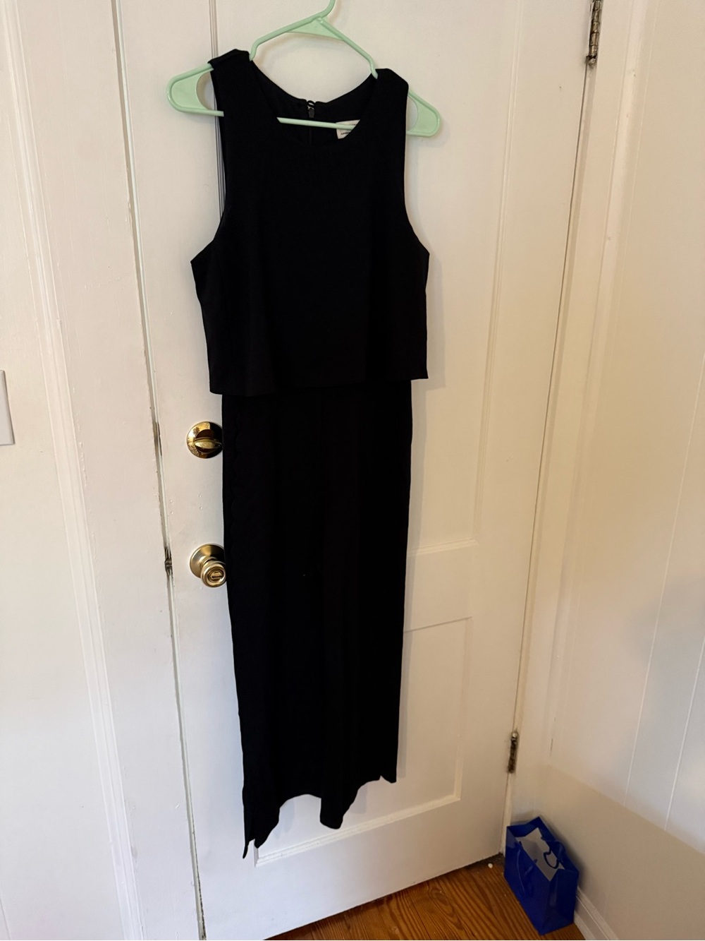 Anthropologie Black Sleeveless Jumpsuit
